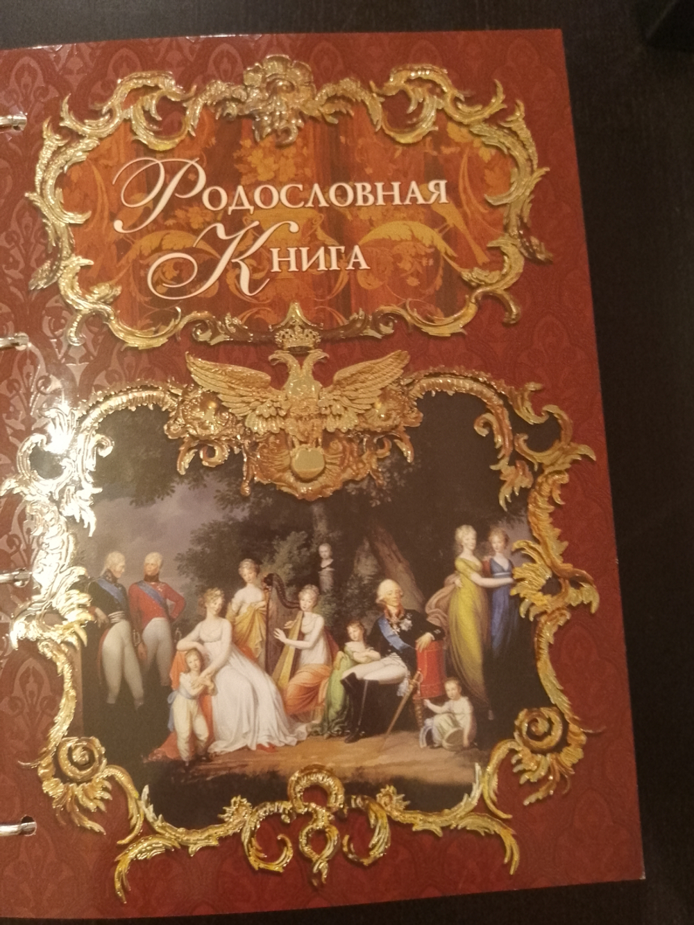 Подарочная родословная книга "Рыцарская", натуральная кожа