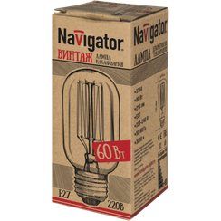 Лампа накаливания Эдисона Navigator T45 60Вт Е27 26529