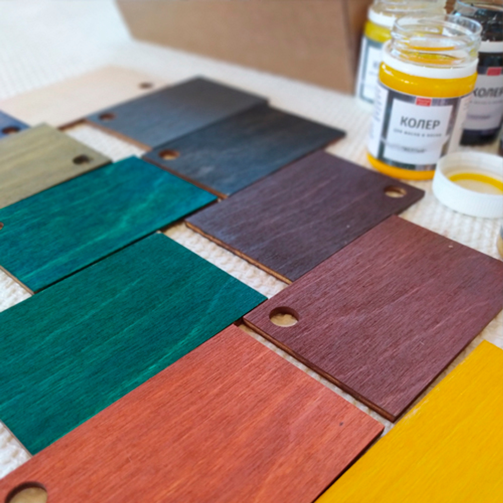 Набор масел и колеров для дерева «Woodworking»