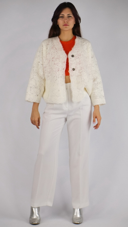 Шерстяной жакет «Белоснежный»