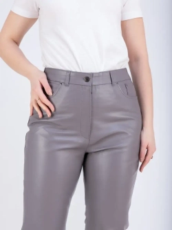 Брюки кожаные женские, джеггинсы женские