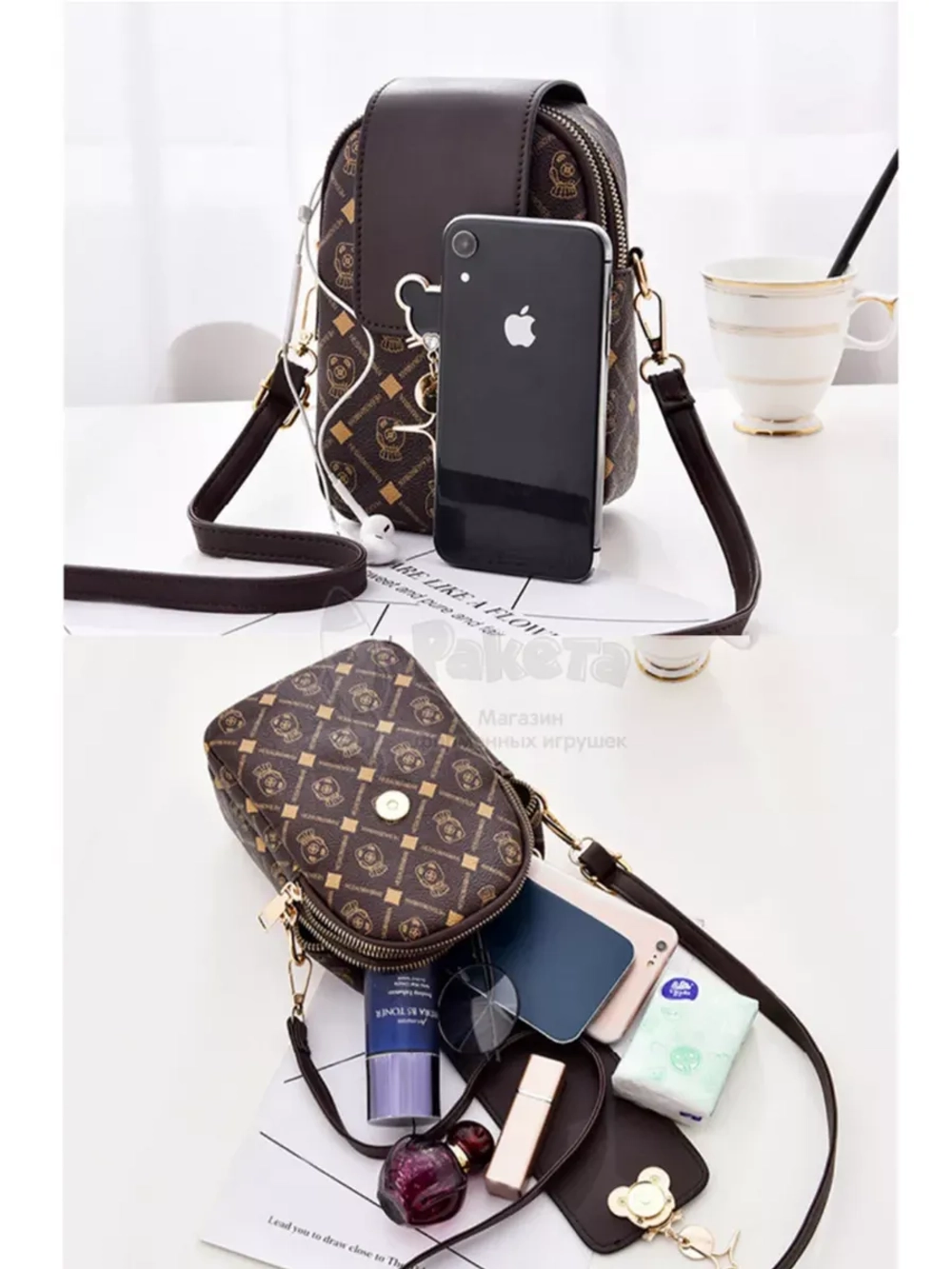 Сумка для девочки подростка на плечо кросс боди