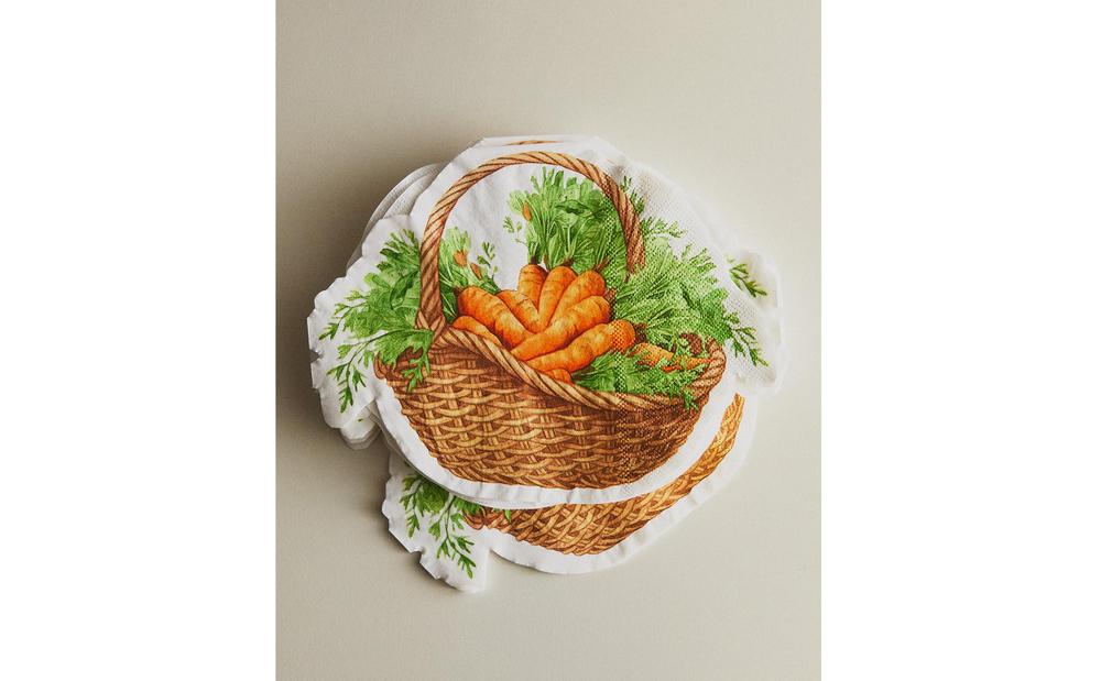 Бумажные салфетки Zara Home, бежевый, 20 шт., 6281/022