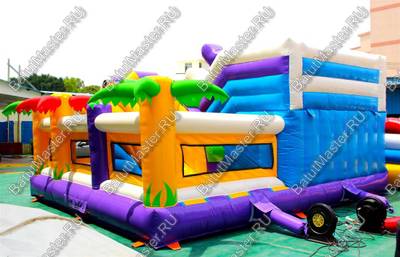 Коммерческий батут «Белый клык» с немеханизированной головой, размер 6*5*2,9 м.