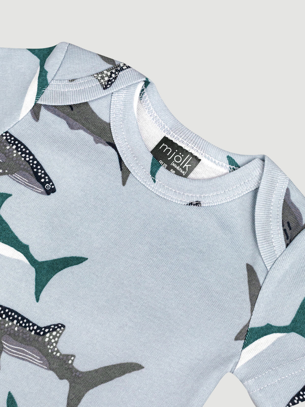 Боди Mjölk Акулы, уценка