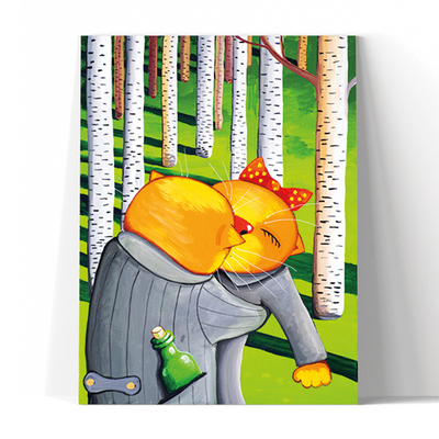 Поцелуй среди берез