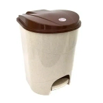 Контейнер для мусора с педалью 19л Беж.мрамор 0,384,297х0,302м