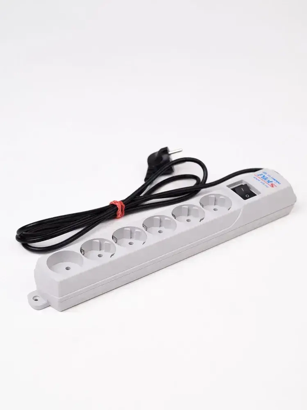 Сетевой фильтр с предохранителем 1.8м (6 розеток) белый Pilot S