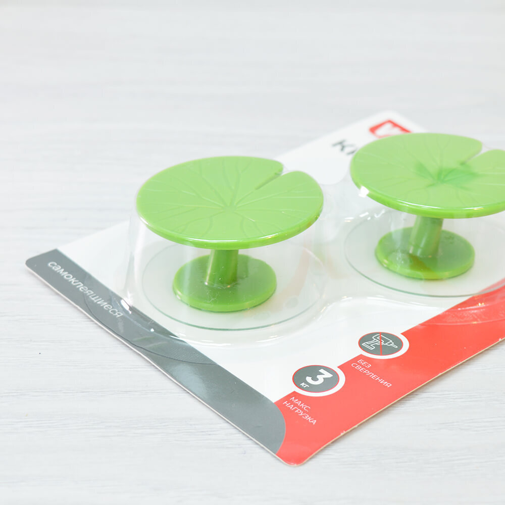 Крючок самоклеящийся 2шт "Листья Лотоса" VETTA