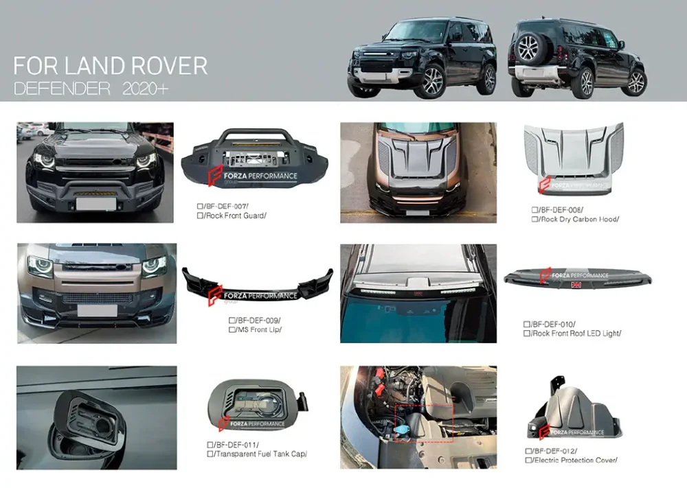 Запчасти для LAND ROVER DEFENDER L663 2019+ Лэнд Ровер Дефендер