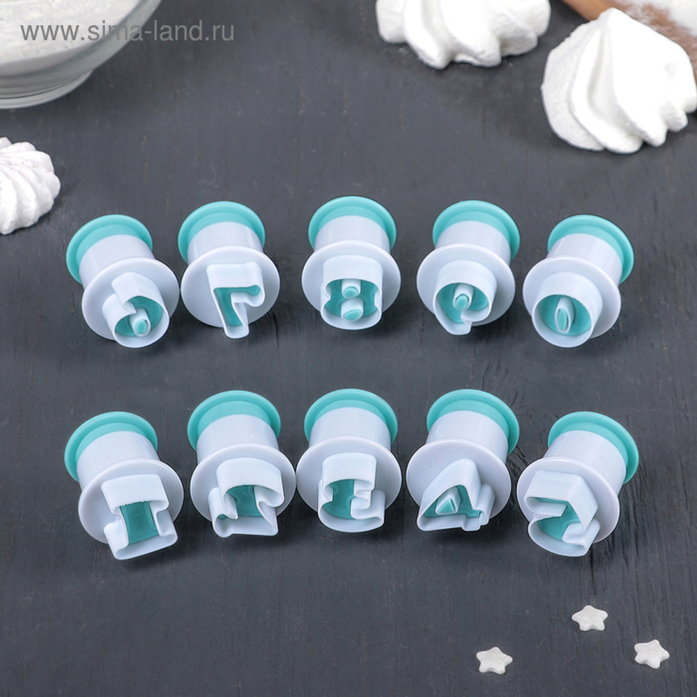 Вырубка пластик. с выталк. "Цифры мини 10в1" 4028046