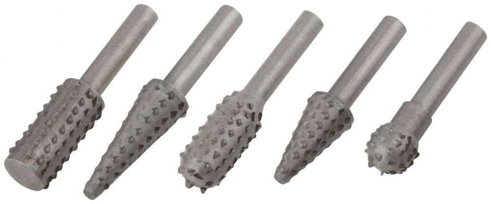 Шарошки стальные по дереву 5 шт FIT 36455