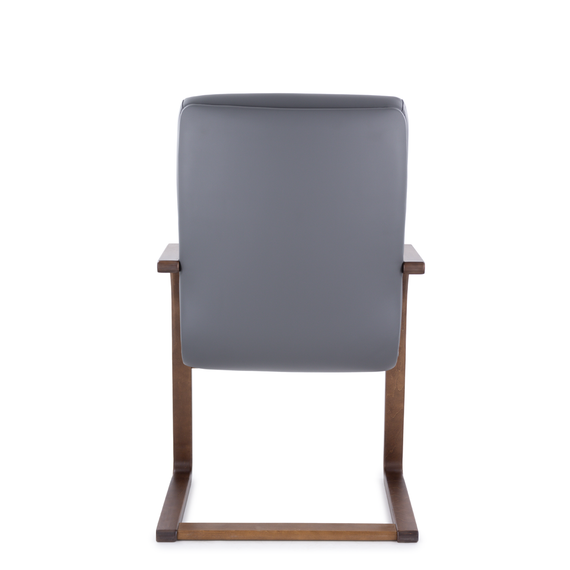 Кресло Орион Н/п дерево Д8 (темный орех) S-0422 (темно-серый)