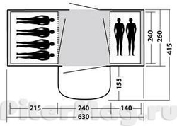 Палатка Easy Camp Lakewood 600