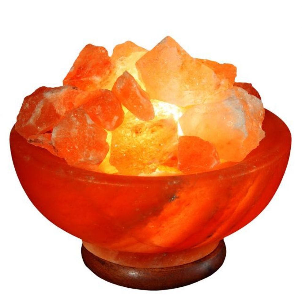 Соляная лампа Ваза с камнями, розовая соль, 1,5-2 кг 2000000240442