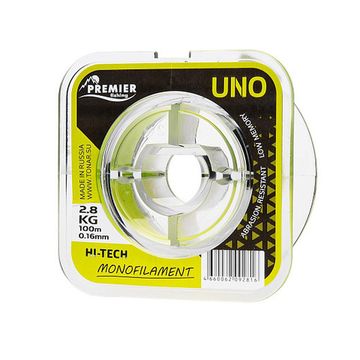 Леска UNO 0,16mm/100m F.Yellow Nylon PREMIER fishing (PR-U-Y-016-100)