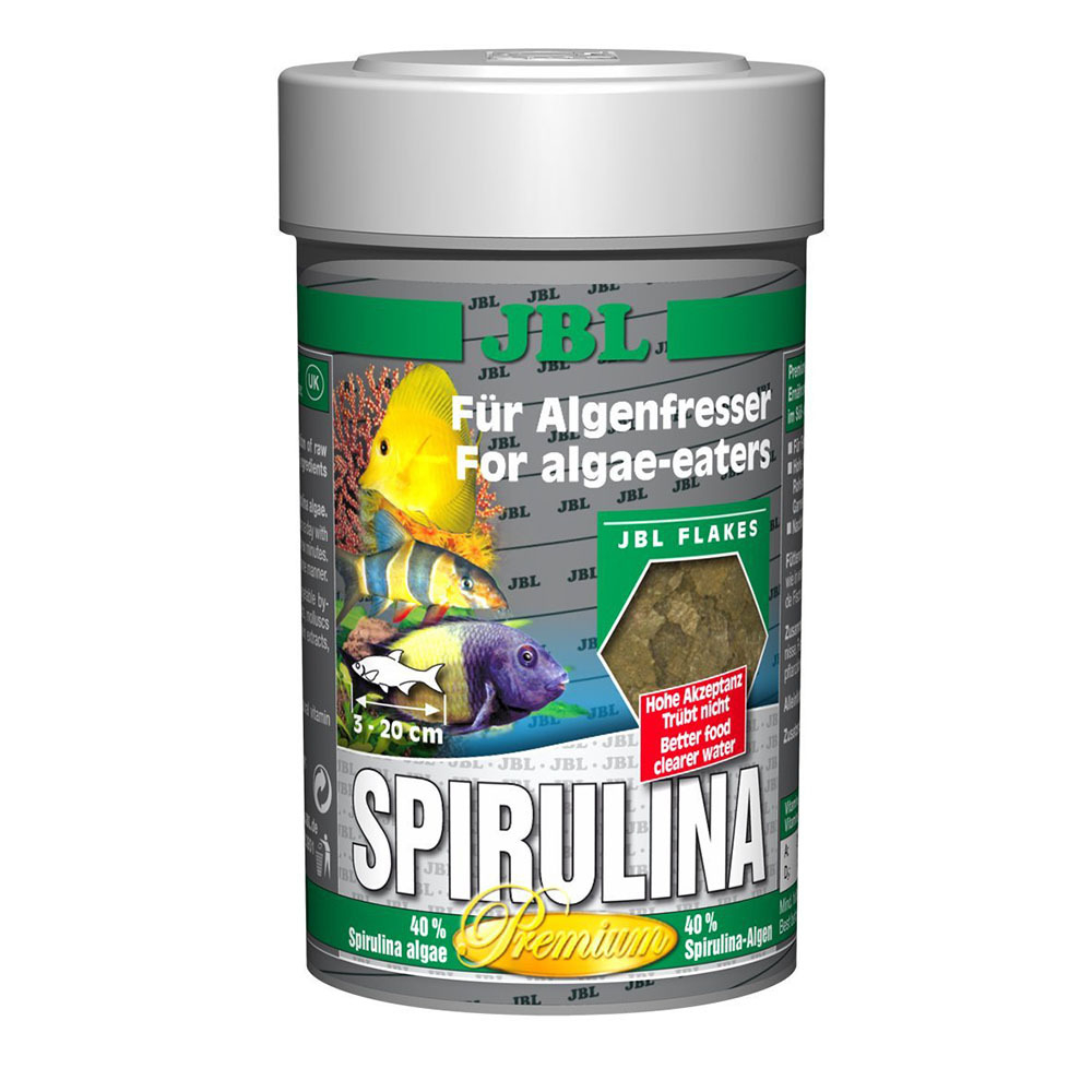 JBL Spirulina - премиум корм для травоядных рыб (хлопья)