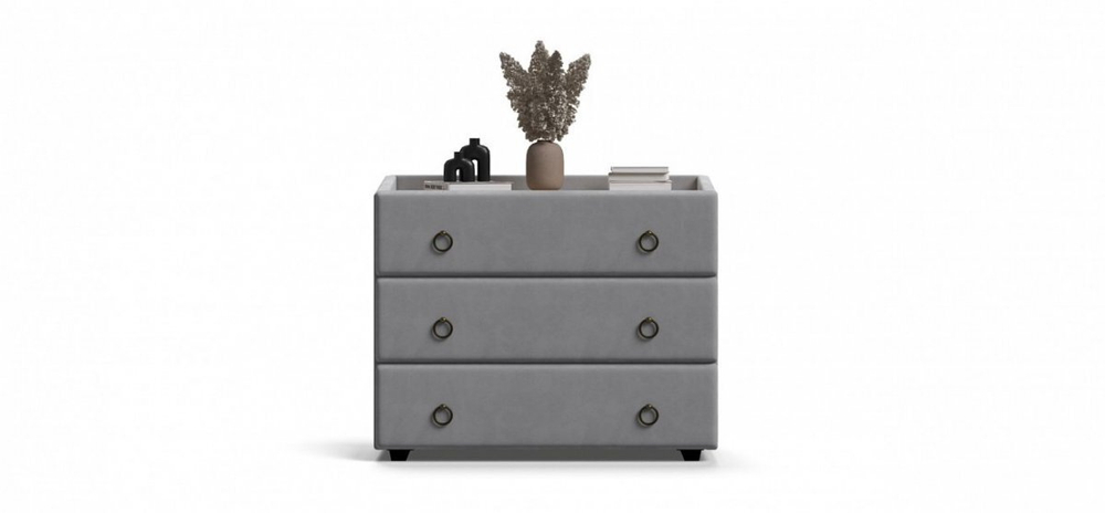 Комод Босс Классик велюр Монолит сталь, сонома(последний экземпляр)