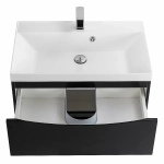 Тумба с раковиной Belbagno MARINO 60 подвесная Nero Lucido