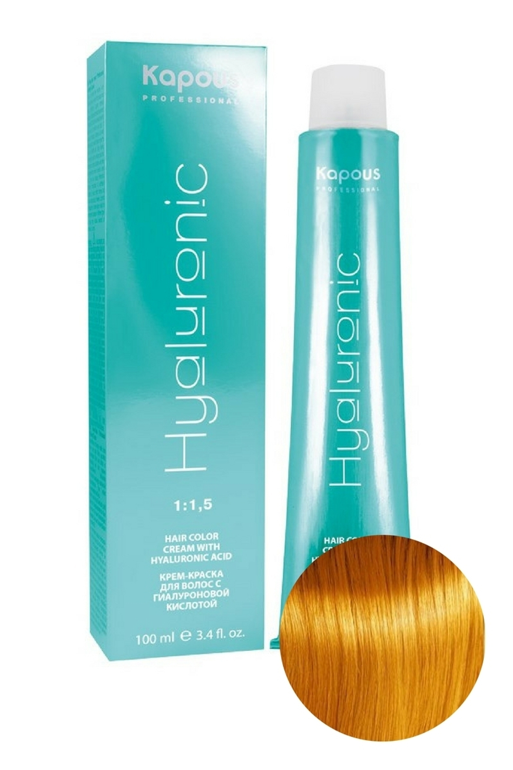 HY 03 Усилитель золото. Крем-краска с Гиалуроновой кислотой “Hyaluronic acid” 100мл
