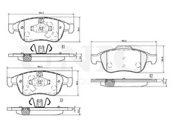 Колодки тормозные диск. передние UNIO BRP-20392