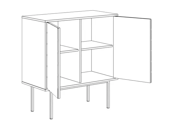 Шкаф Boho низкий 568475