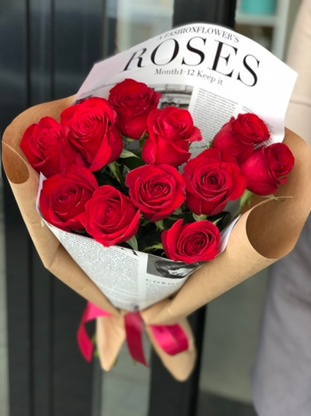 Букет из роз "11 красных роз"