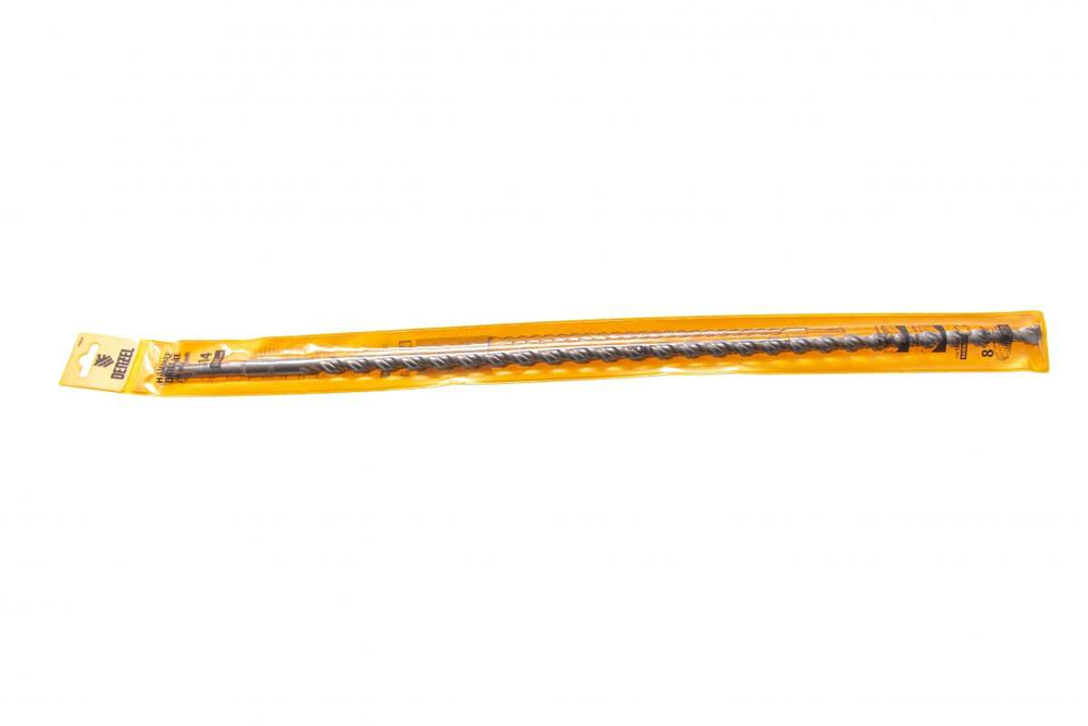 Бур по бетону, двойная спираль, Cobalt W-tip, 14x600 мм, SDS PLUS// Denzel