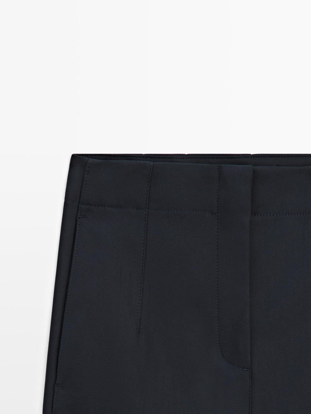 Massimo Dutti Брюки из технической хлопковой смеси, темно-синий