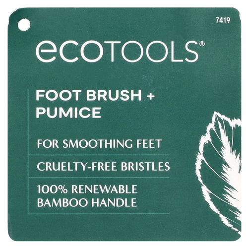 EcoTools, Щетка для ног + пемза, 1 шт.