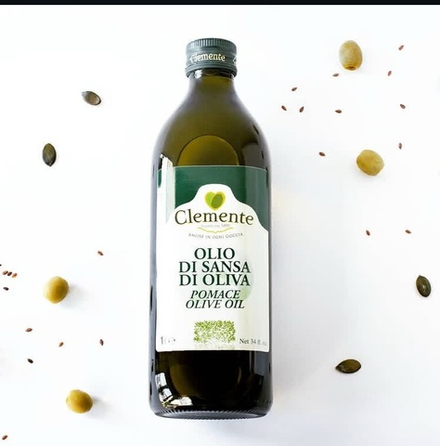 Оливковое масло Clemente Для жарки Рафинированное (Pomace) 1 литр, Италия