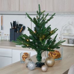 ULD-T5460-030-SNA-3AA WARM WHITE IP20 XMAS TREE Дерево светодиодное Ёлочка. на батарейках 3АА не в-к. 54х60см. 30 светодиодов. Теплый белый свет. TM Uniel