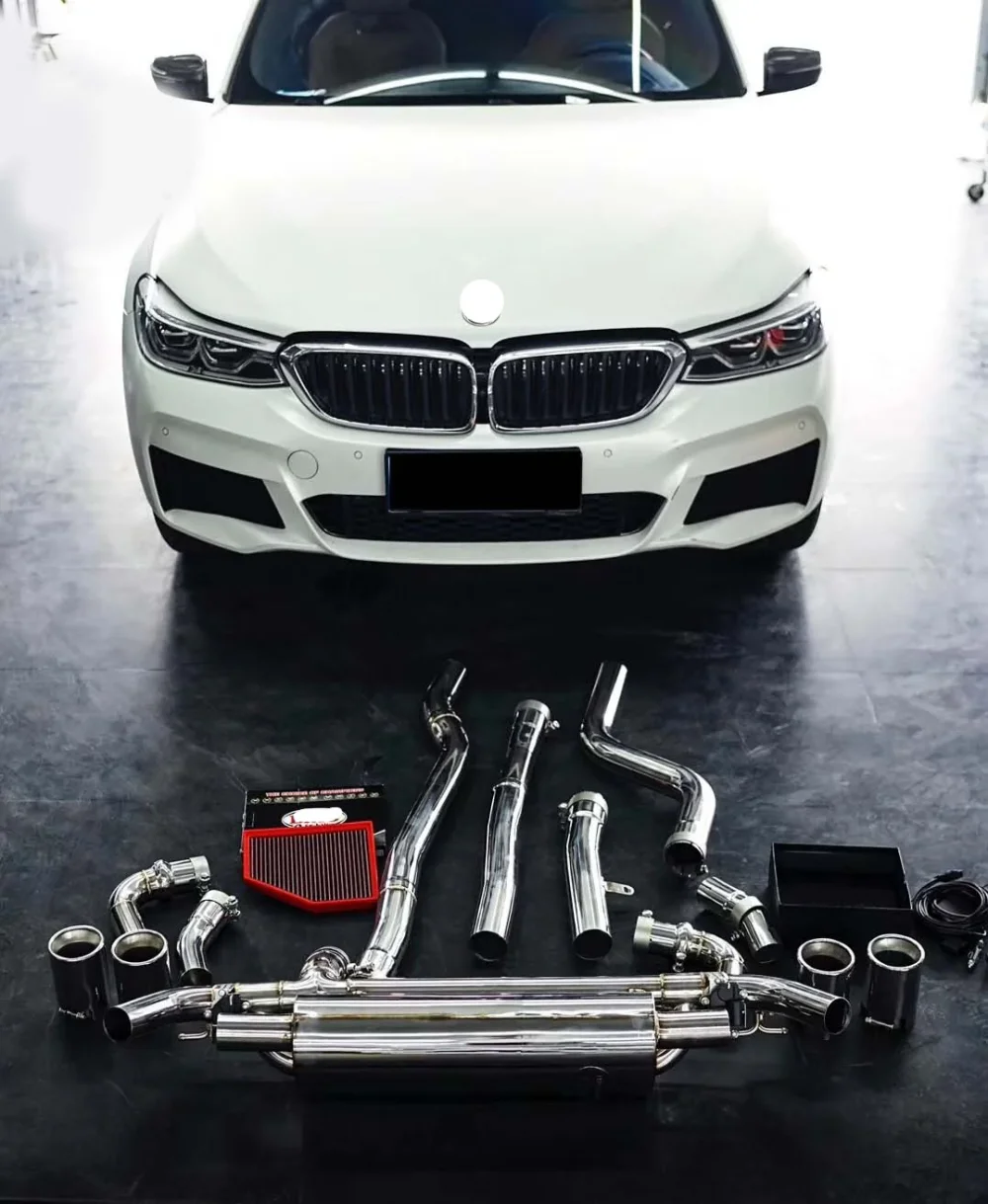 Выхлопная система с заслонками для BMW 6 Series 640i GT 2.0T #1