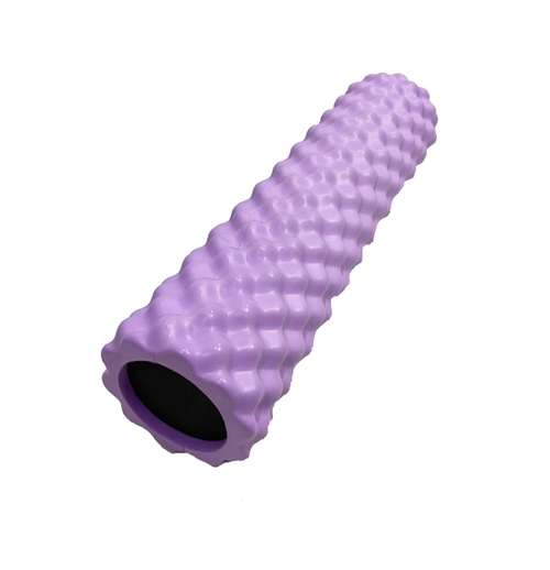Ролик массажный для йоги MARK19 Yoga Bulge 45x12.5 см сиреневый