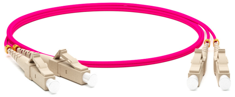 Патч-корд волоконно-оптический Hyperline FC-D2-504-LC/PR-LC/PR-H-10M-LSZH-MG