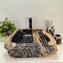 Раковина из окаменелого дерева Fossil Basin OD-02736 51*47*15 см