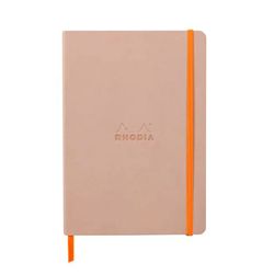 Записная книжка Rhodiarama в мягкой обложке A5 в точку 90 гр Rose smoke Пыльная роза (117439C)