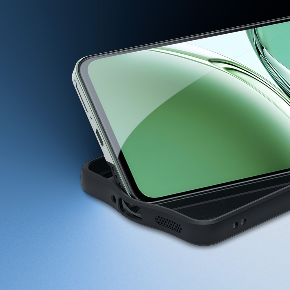 Тонкий чехол с мягкими черными рамками от Dux Ducis для OPPO Reno12 F (5G, 4G) и OPPO F27, серия Aimo Series Case
