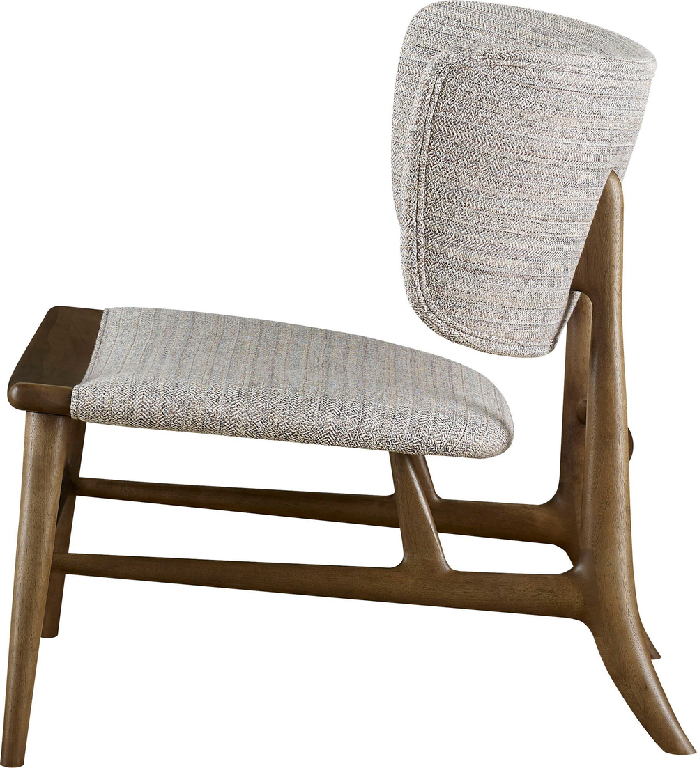 Кресло McGuire Hana Lounge Chair (Upholstered Back)