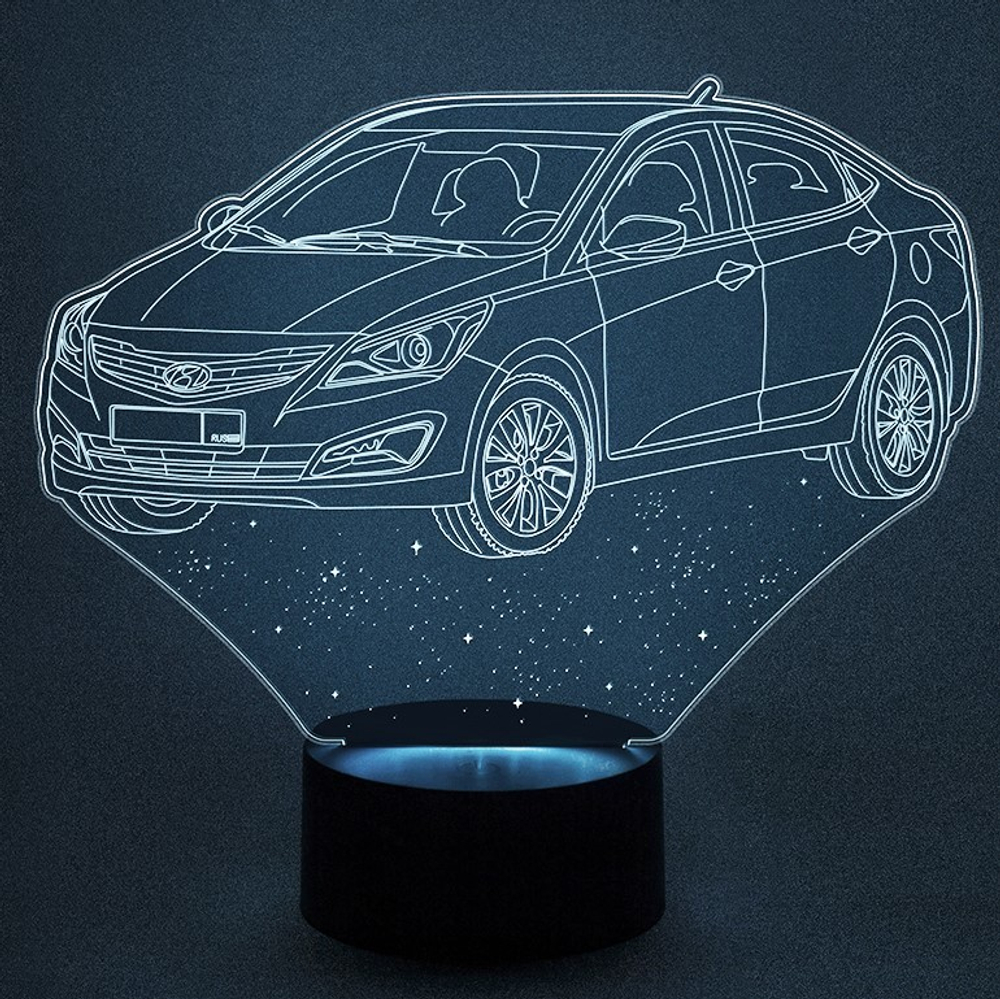 Светильник "Автомобиль - Hyundai Solaris"