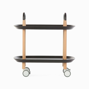 Журнальный столик на колесах Anadyr 57х37 черный