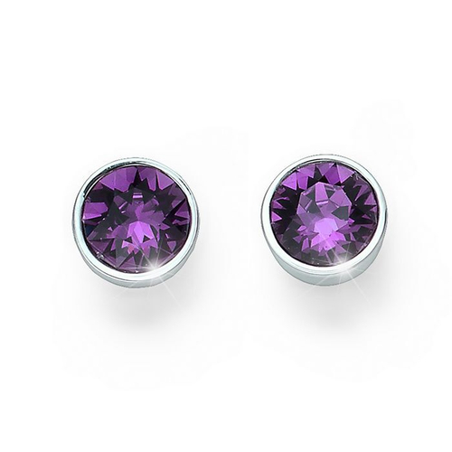 Серьги Oliver Weber Uno Amethyst