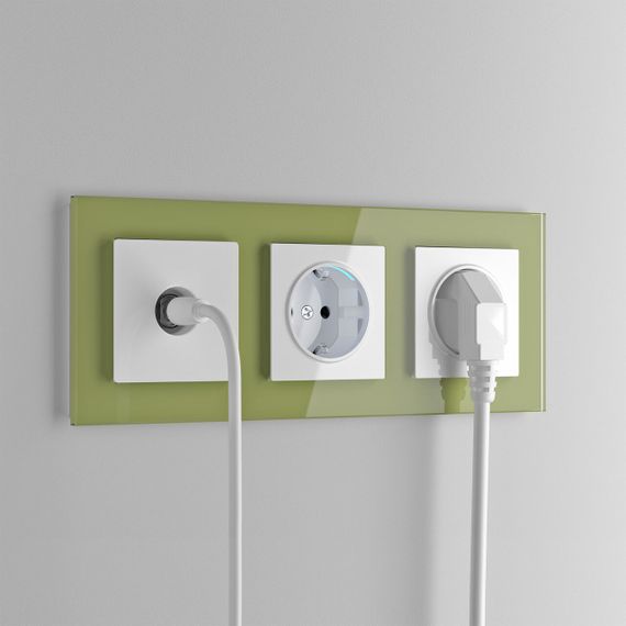 Розетка с заземлением, безвинтовой зажим Werkel белый W1171301 4690389155321