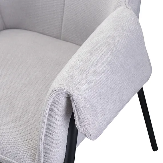 Стул-кресло Luras светло-серый шенилл