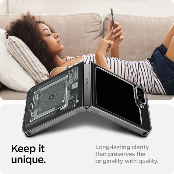 Чехол Spigen Air Skin для Samsung Galaxy Z Flip 6 (ACS07837) Zero One