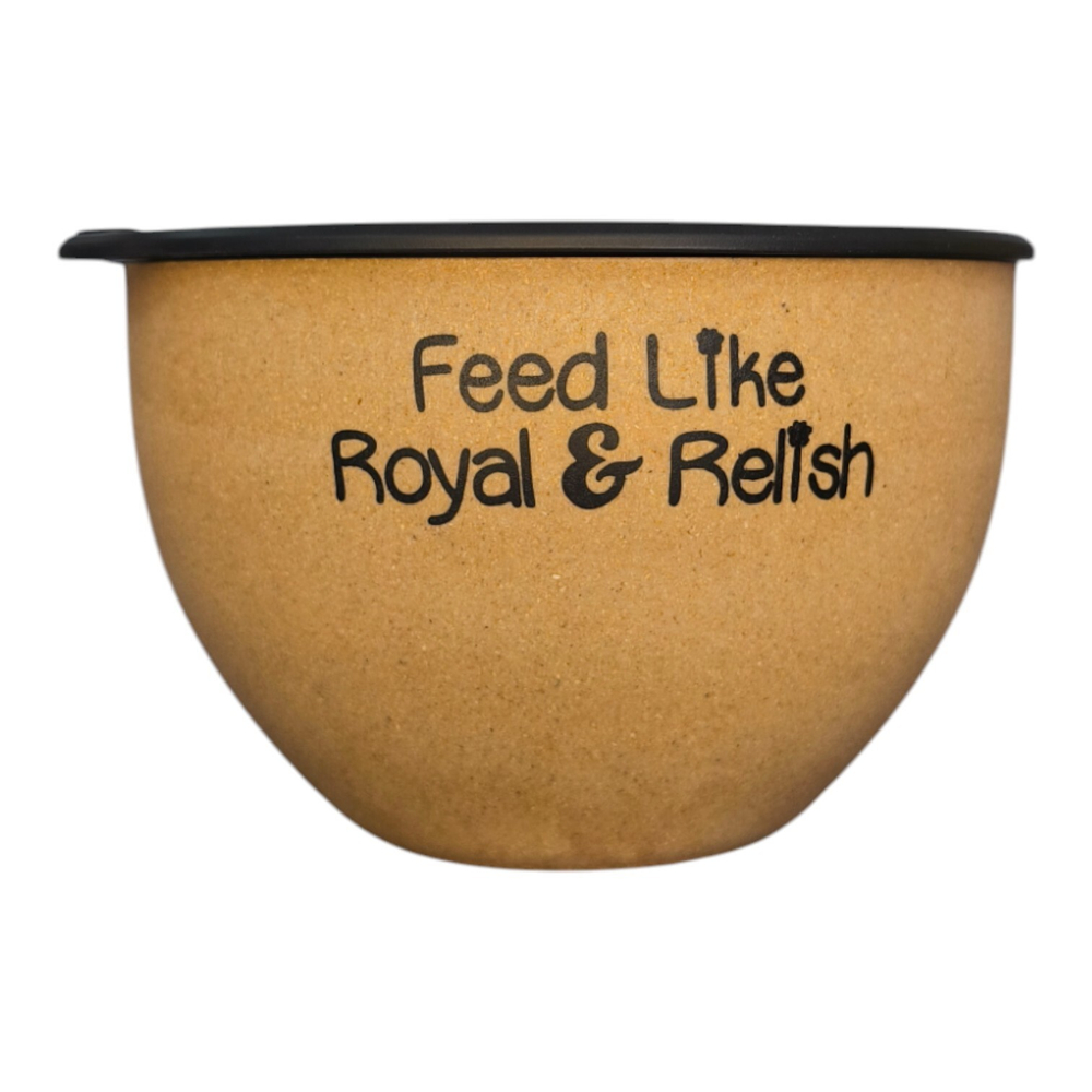 Миска с крышкой "efox" для кормления и хранения, из бамбука, форма чаша