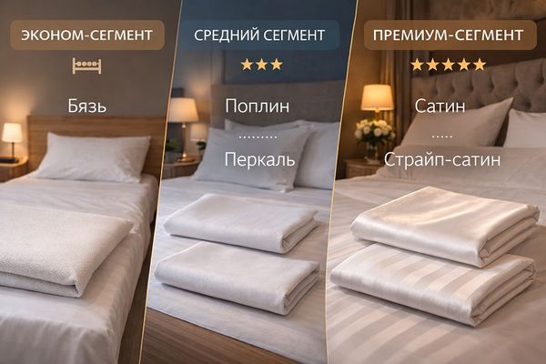 Из какого материала и ткани постельное белье в гостиницах