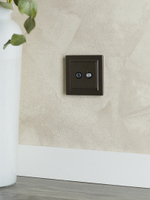 BRITE Розетка двойная TV+SAT РТВ/РСп12-БрТБ темная бронза IEK