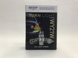 Светодиодные лампы для указателей поворота MTF WY21W TURN LIGHT 12V 25W 2500lm CAN-BUS (к-т 2шт.)