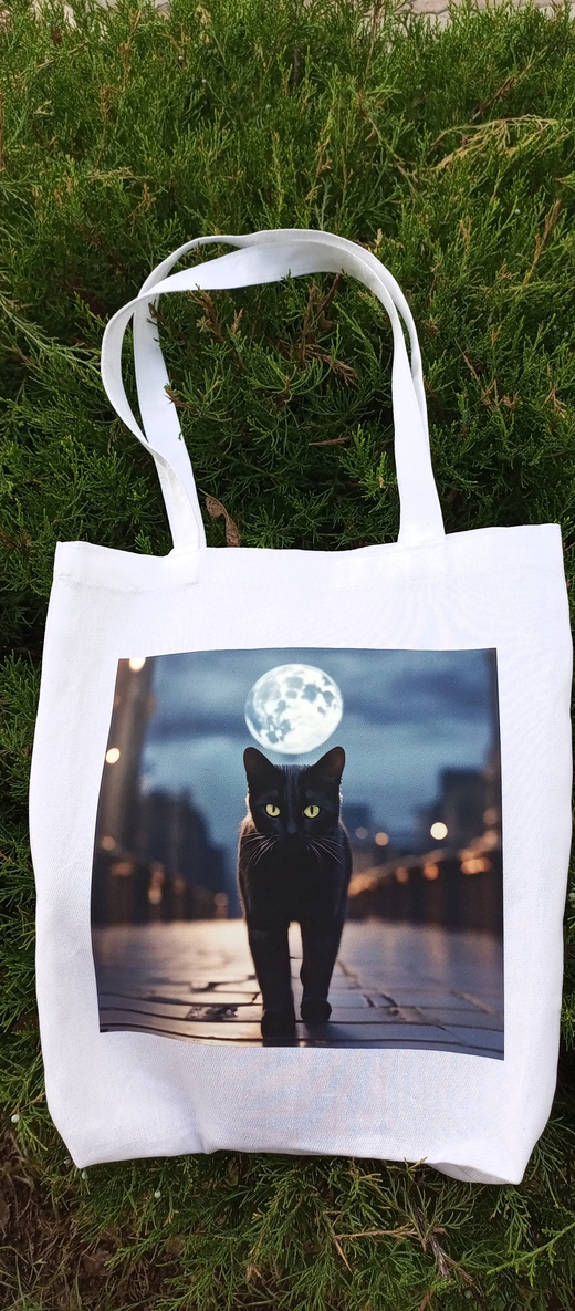 Шоппер "КоТы" белый